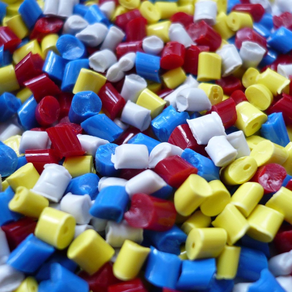 recycled plastic pellets