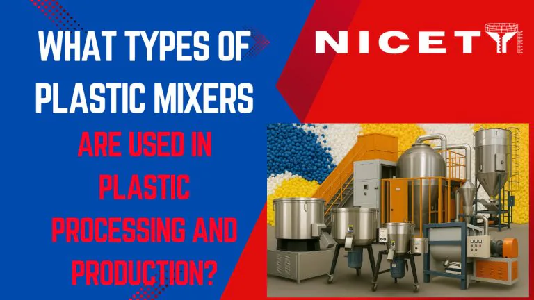 What types of plastic mixers are used in plastic processing and production?