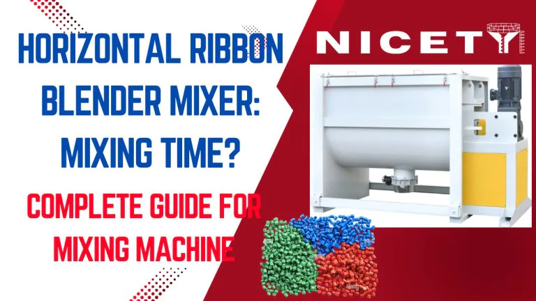Horizontal Ribbon Blender Mixer: Mixing Time?