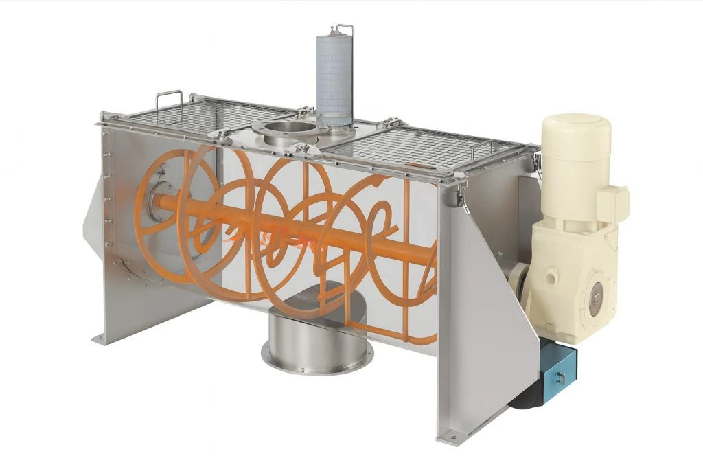 horizontal ribbon mixer blender