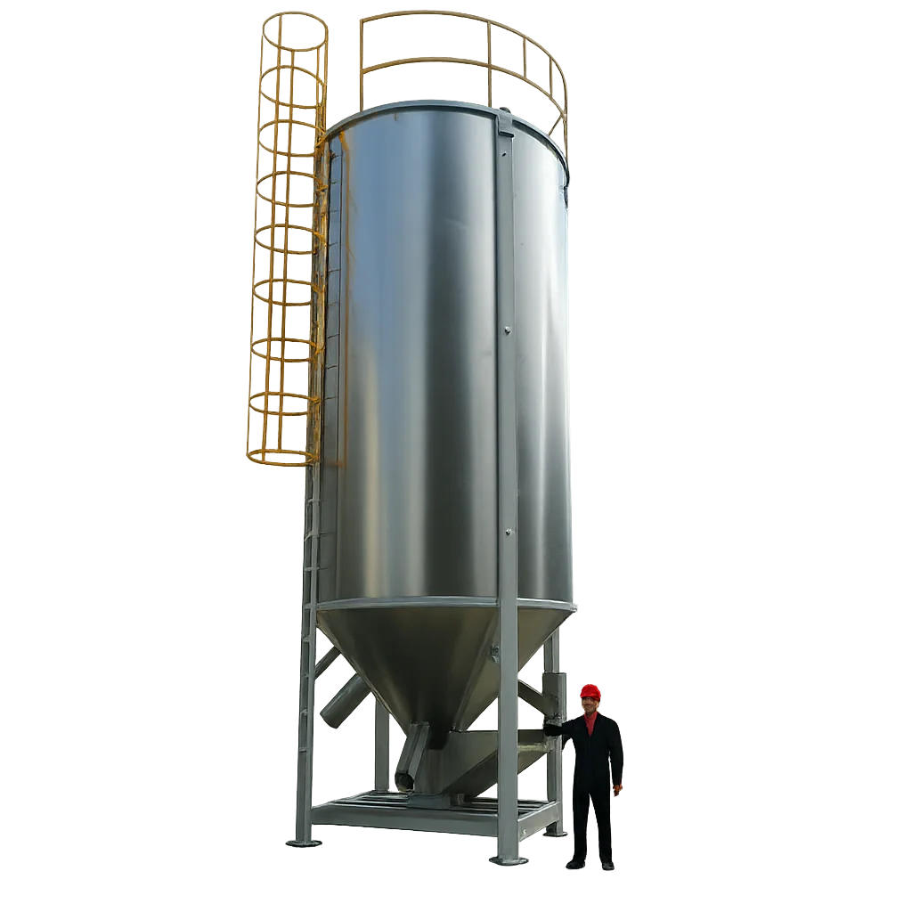 large capacity vertical silo mixer