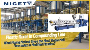 what mixing method gives the most stable melt flow index in modified plastics