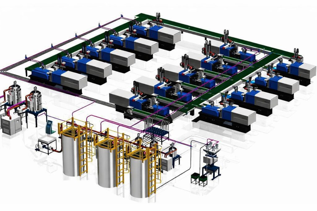 Automated Material Infeeding System Central Feeding System | Efficient Automated Material Distribution ...