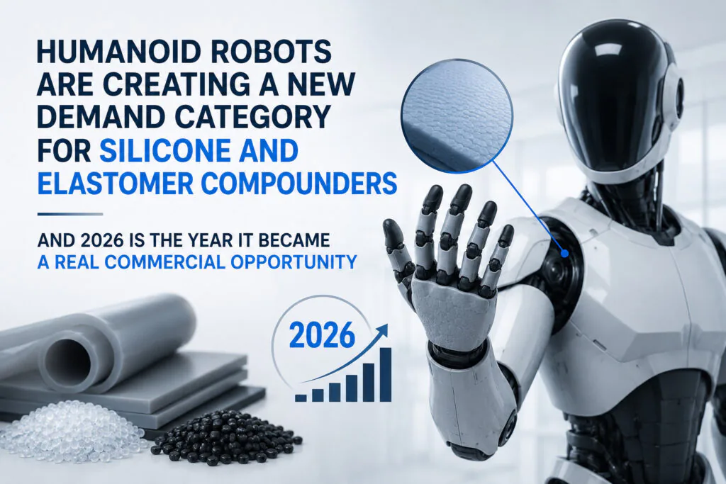 Select Humanoid Robots Are Creating a New Demand Category for Silicone and Elastomer Compounders — And 2026 Is the Year It Became a Real Commercial Opportunity   Humanoid Robots Are Creating a New Demand Category for Silicone and Elastomer Compounders — And 2026 Is the Year It Became a Real Commercial Opportunity