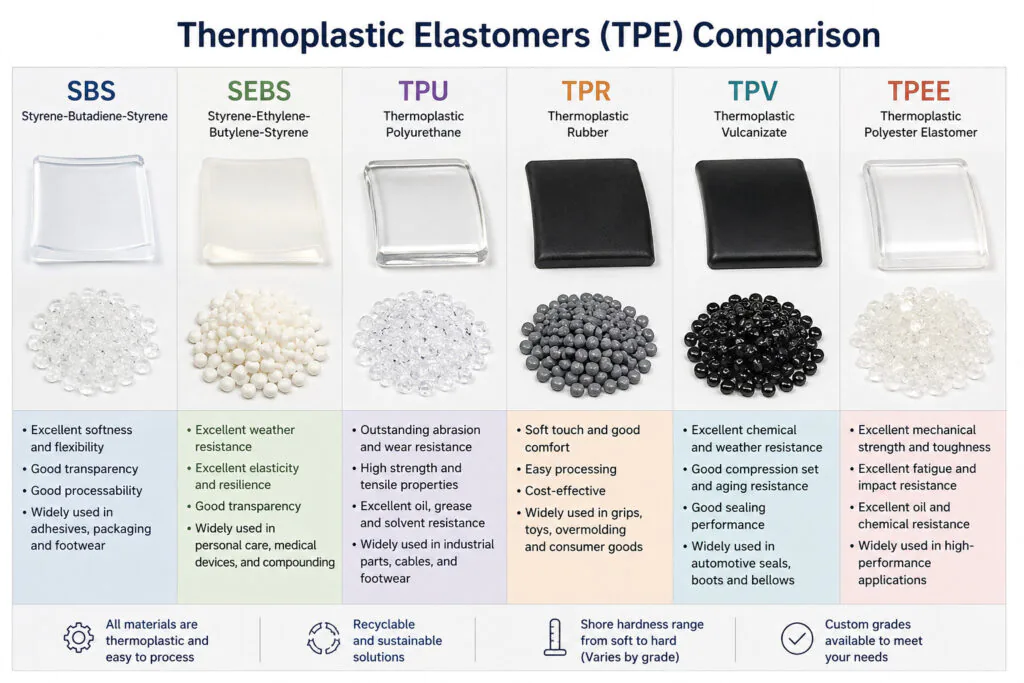 thermoplastic elastomers (tpe) coparison