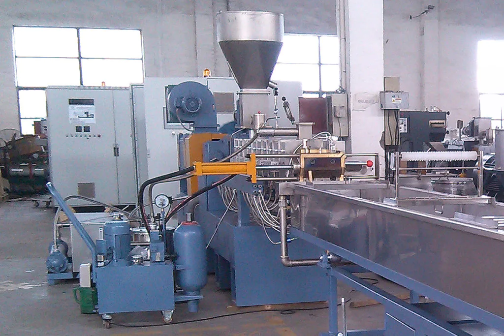 pet flakes pelletizer system