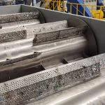 PET bottle washing recycling line - floating tank