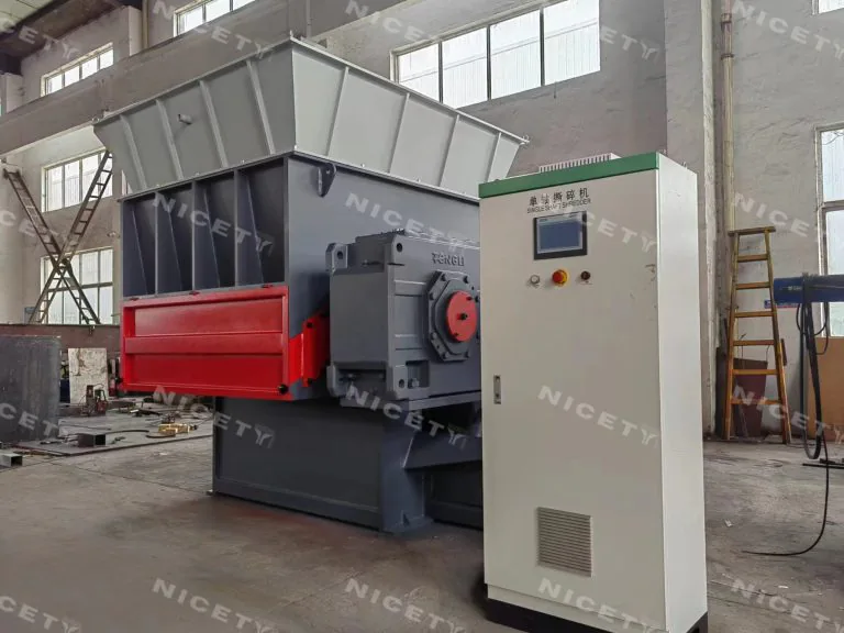 single shaft plastic shredder machine
