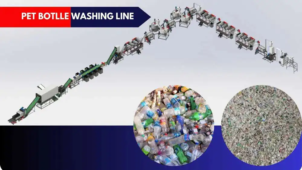 pet bottle recycling machine washing line