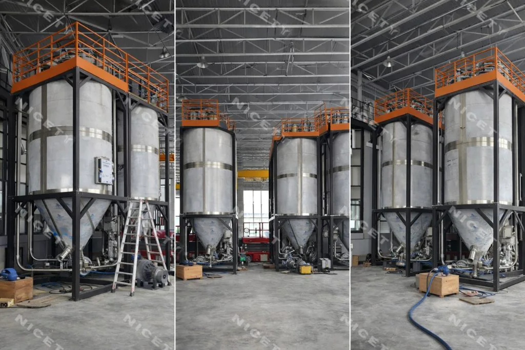 nicety non destructive voc removal and homogenization silo 4